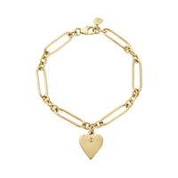 Gold 'I Love You' Love Token Bracelet