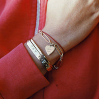 Gold 'I Love You' Love Token Bracelet