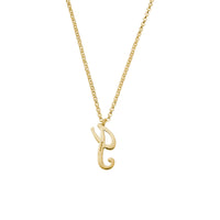 Gold Large Letter Necklace