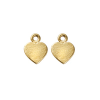 Gold Keeper's Heart Earring Charms