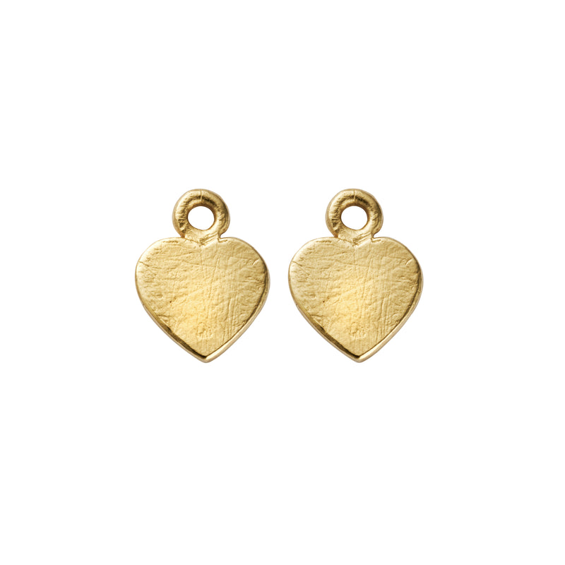 Gold Keeper's Heart Earring Charms