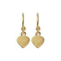 Gold Keeper's Heart Earring Charms