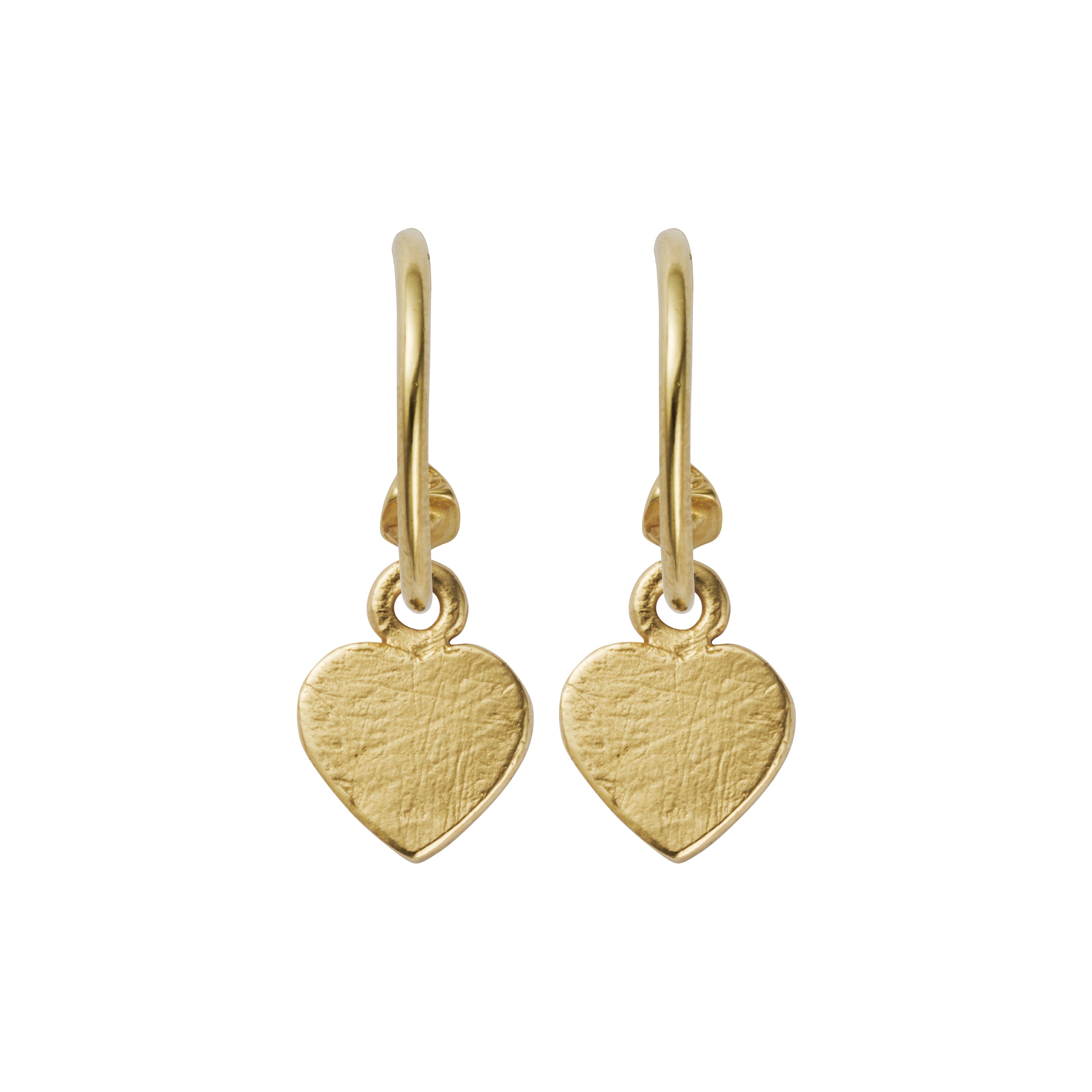 Gold Keeper's Heart Earring Charms