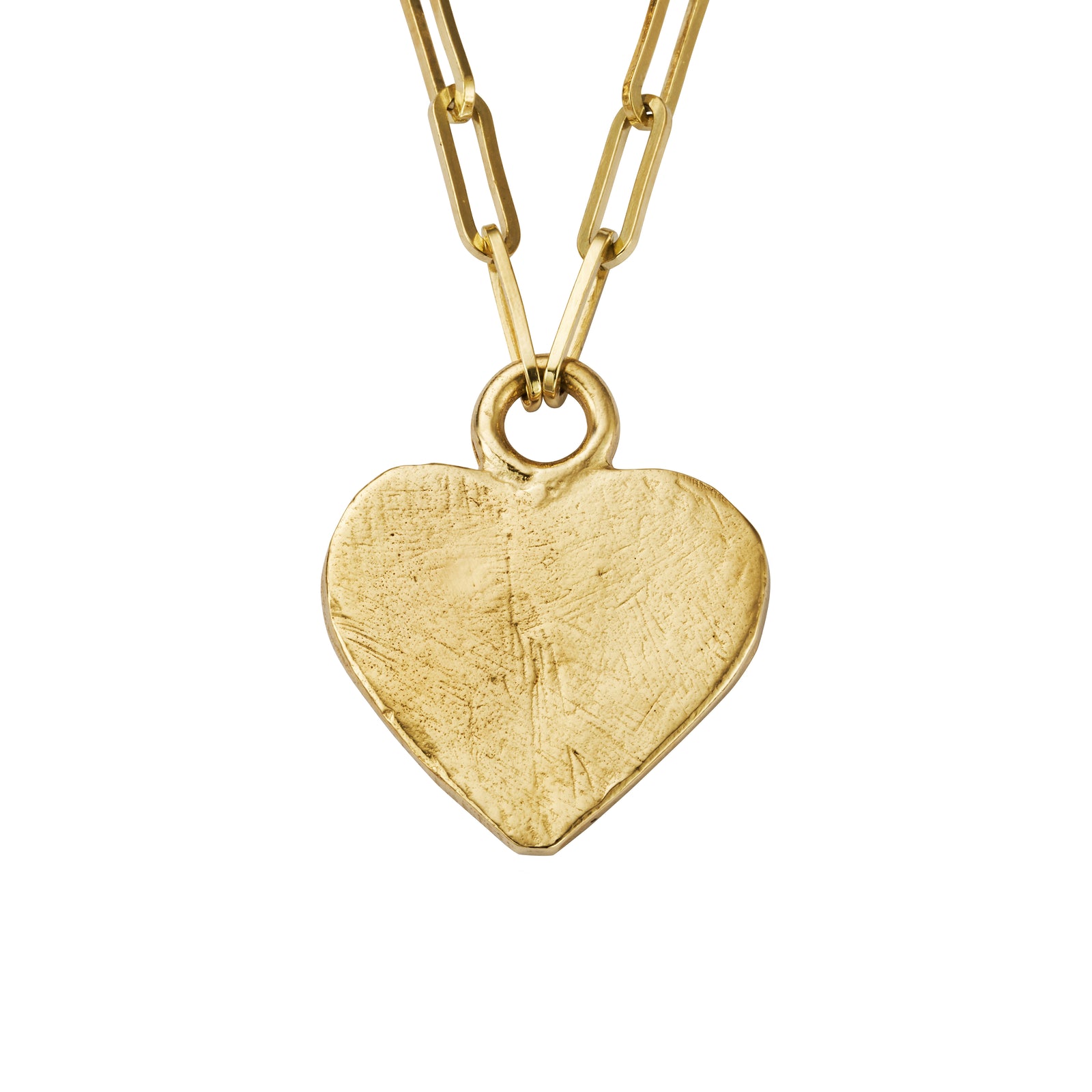 Gold Keeper's Heart Trace Chain Necklace