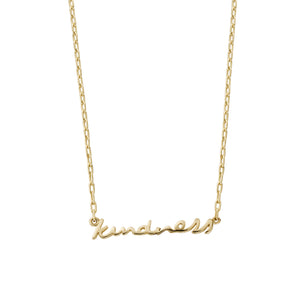 Gold 'Kindness' Affirmation Necklace