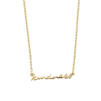 Gold 'Kindness' Affirmation Necklace