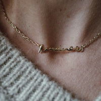 Gold 'Kindness' Affirmation Necklace