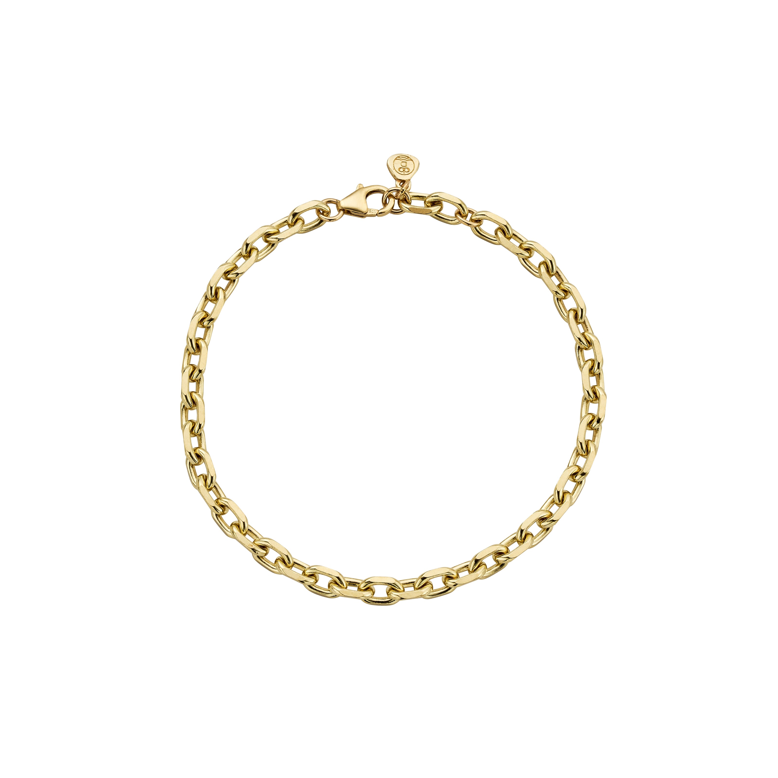 Gold Maxi Oxford Chain Bracelet