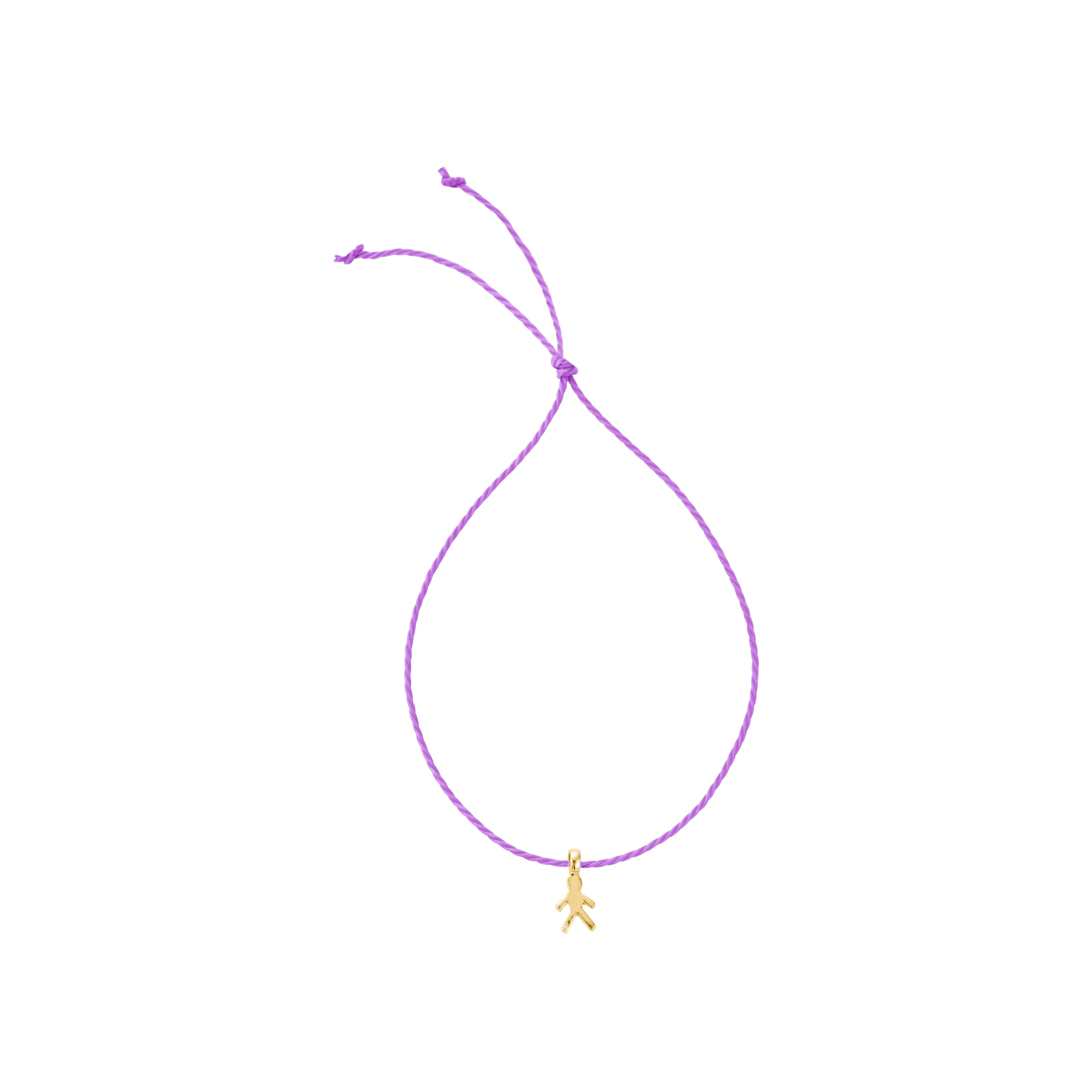 Gold Little Boy Cord Bracelet