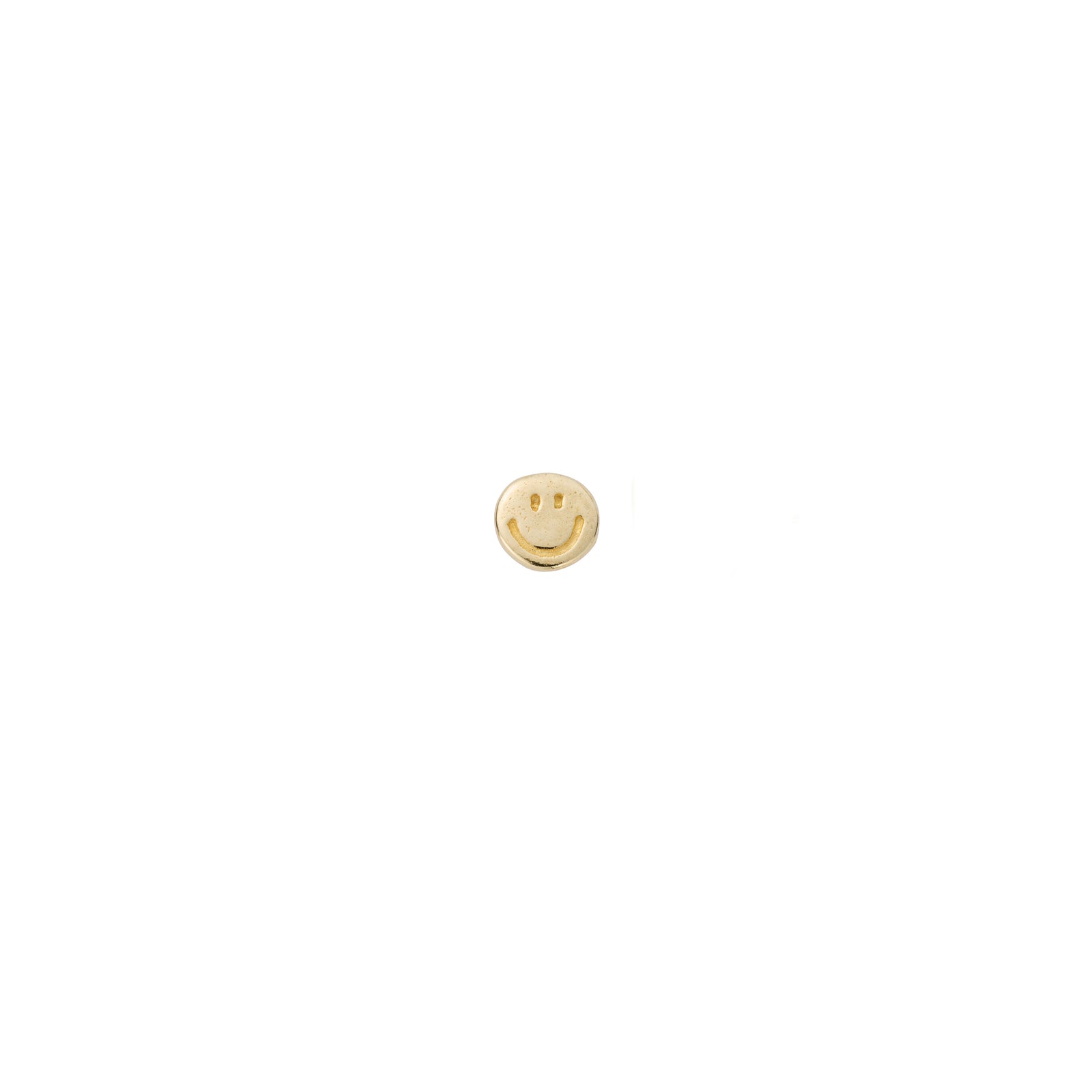 Gold Little Smiley Ear Stud