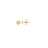 Gold Little Smiley Ear Stud