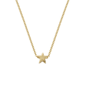 Gold Wishing Star Necklace