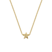 Gold Wishing Star Necklace