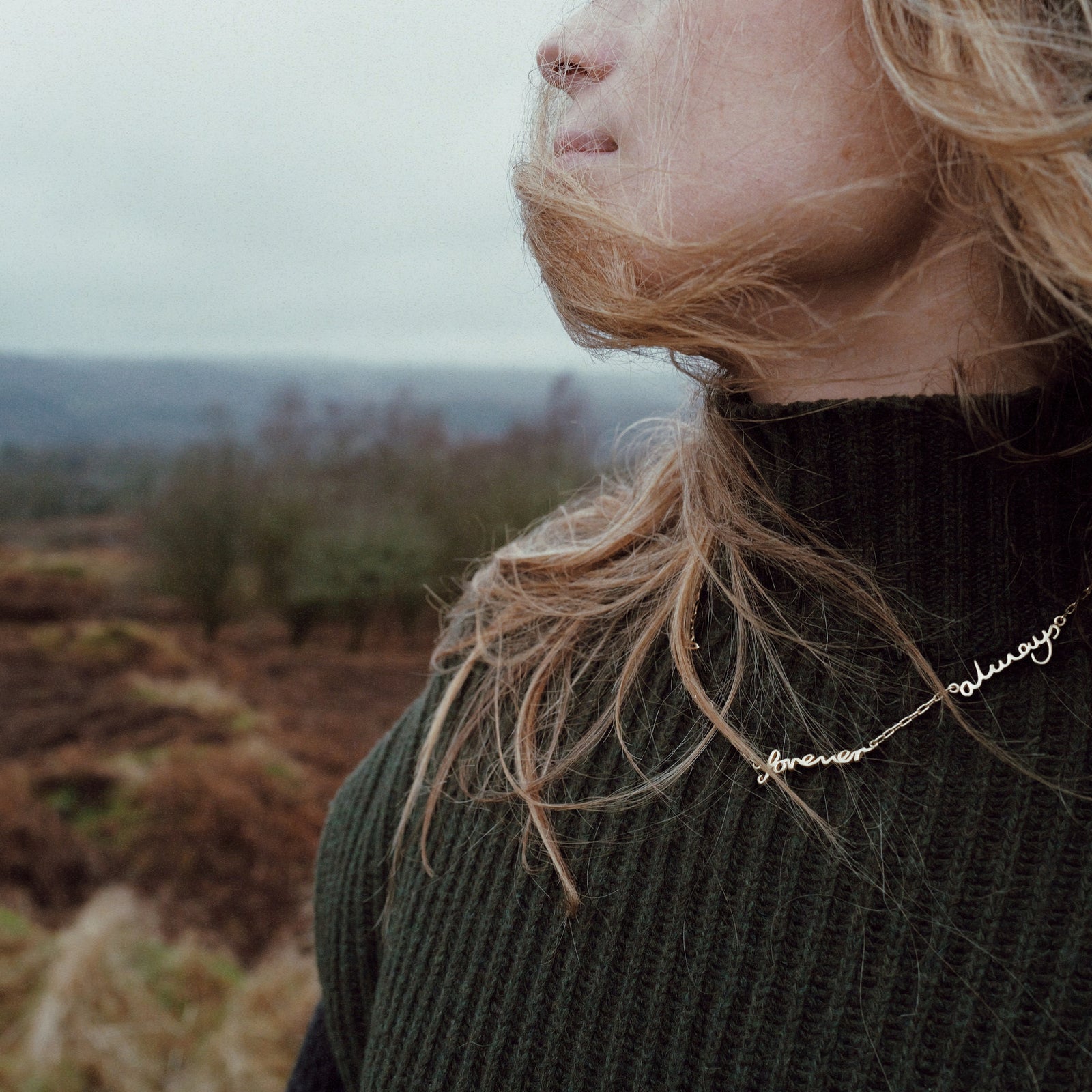 Gold 'Love Forever Always' Affirmation Necklace