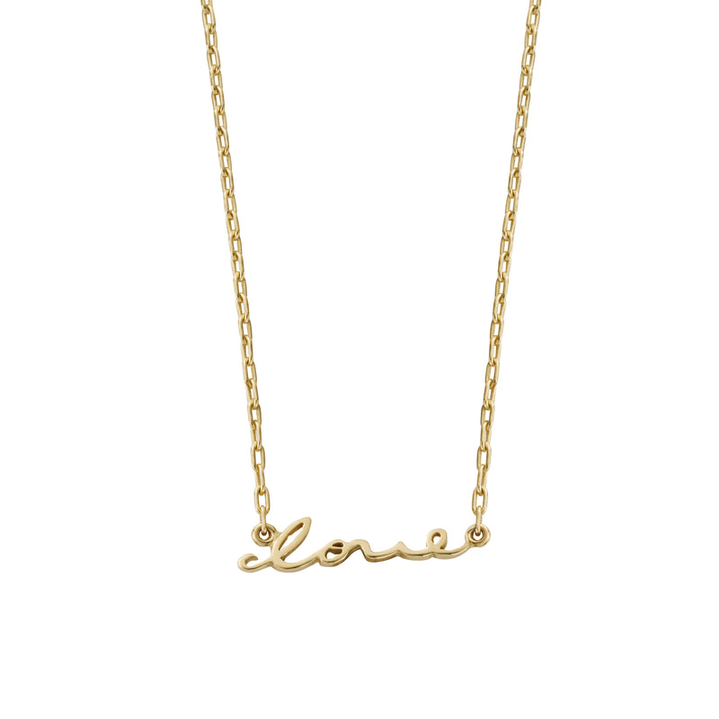 Gold 'Love' Affirmation Necklace