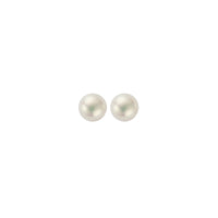 Gold Midi Pearl Stud Earrings