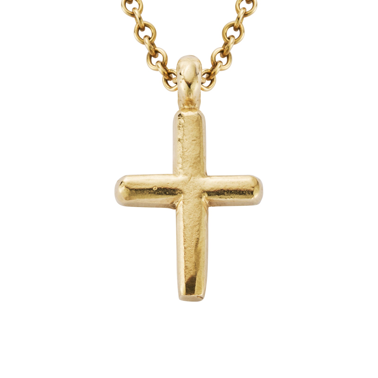 Gold Mini Cross Necklace