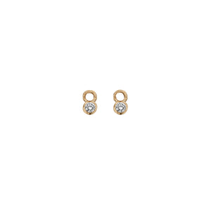 Gold Mini Diamond Earring Charms