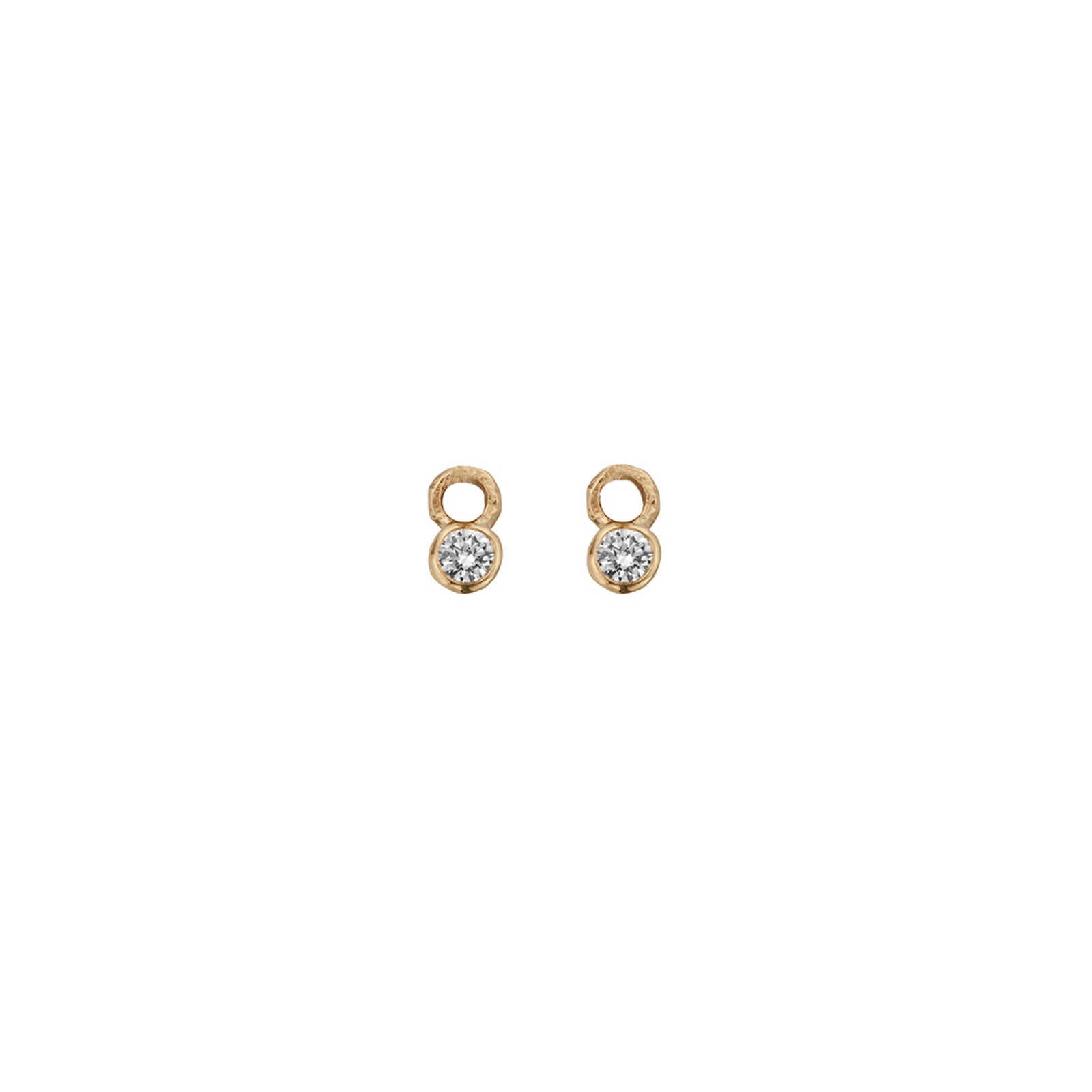 Gold Mini Diamond Earring Charms