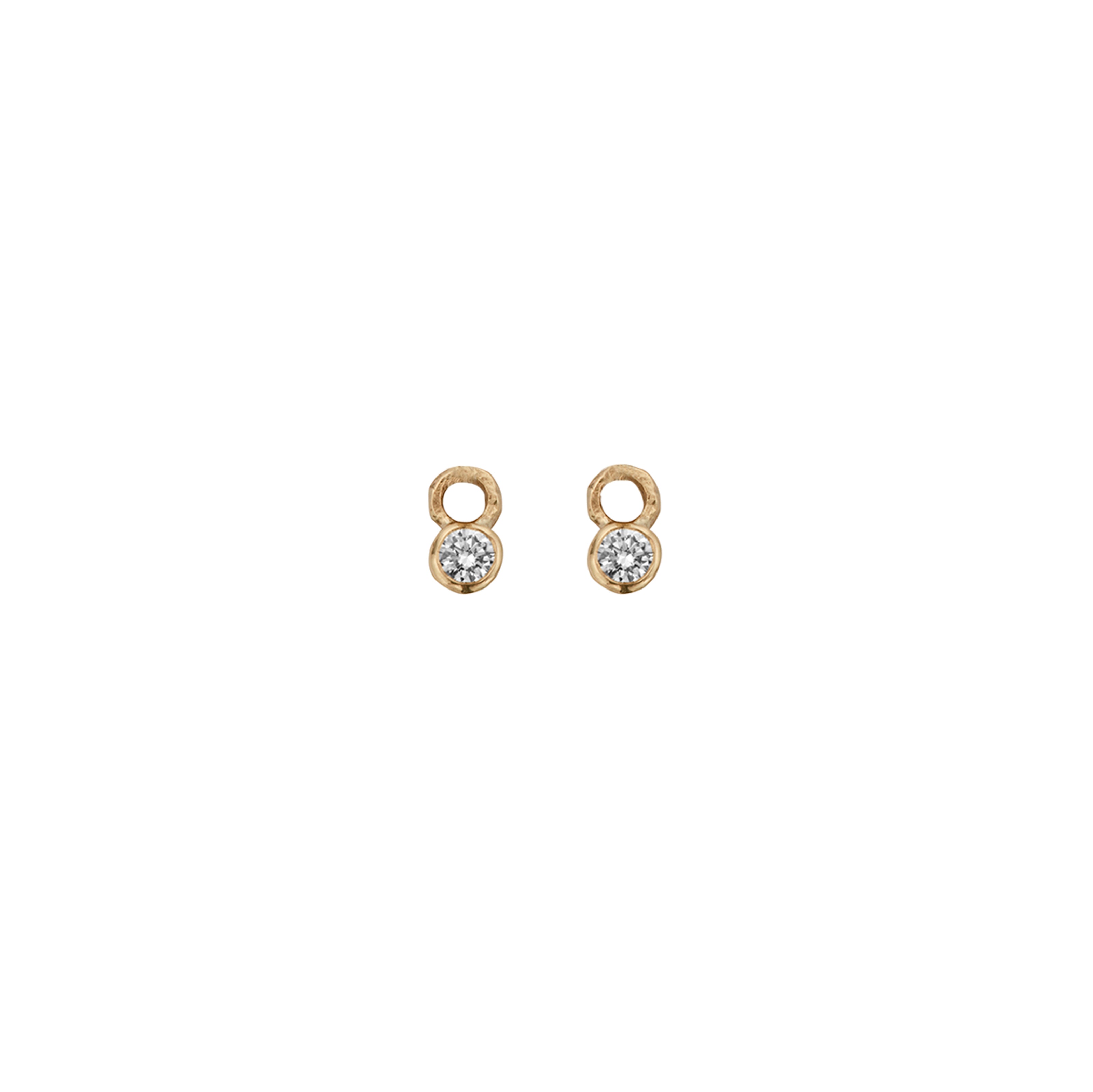 Gold Mini Diamond Earring Charms