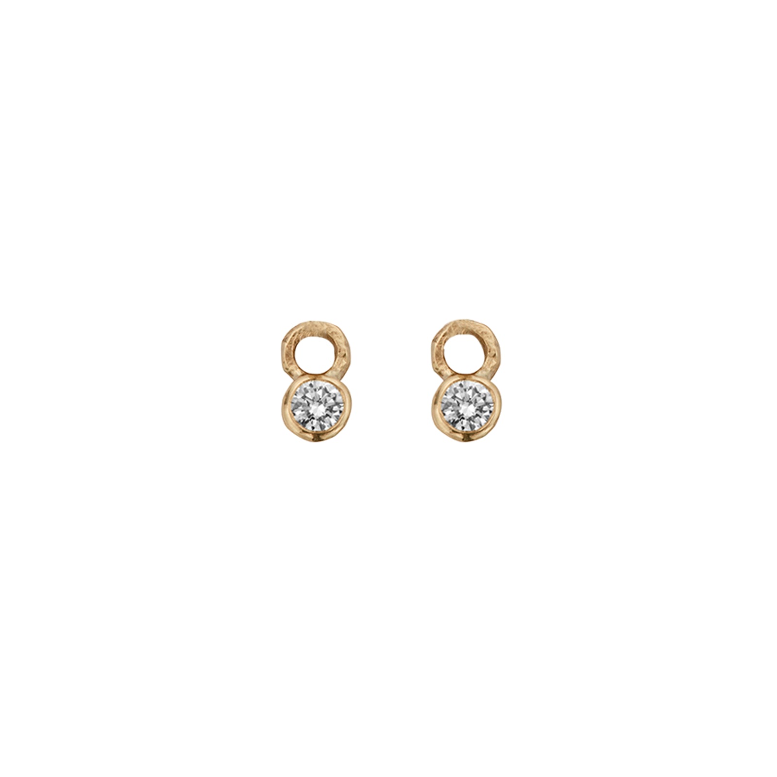 Gold Mini Diamond Earring Charms