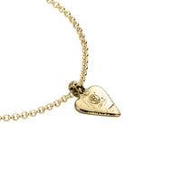 Gold Mini Heart Chain Bracelet with Paw Print