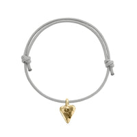 Gold Mini Heart Sailing Rope with Paw Print