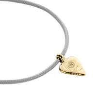 Gold Mini Heart Sailing Rope with Paw Print