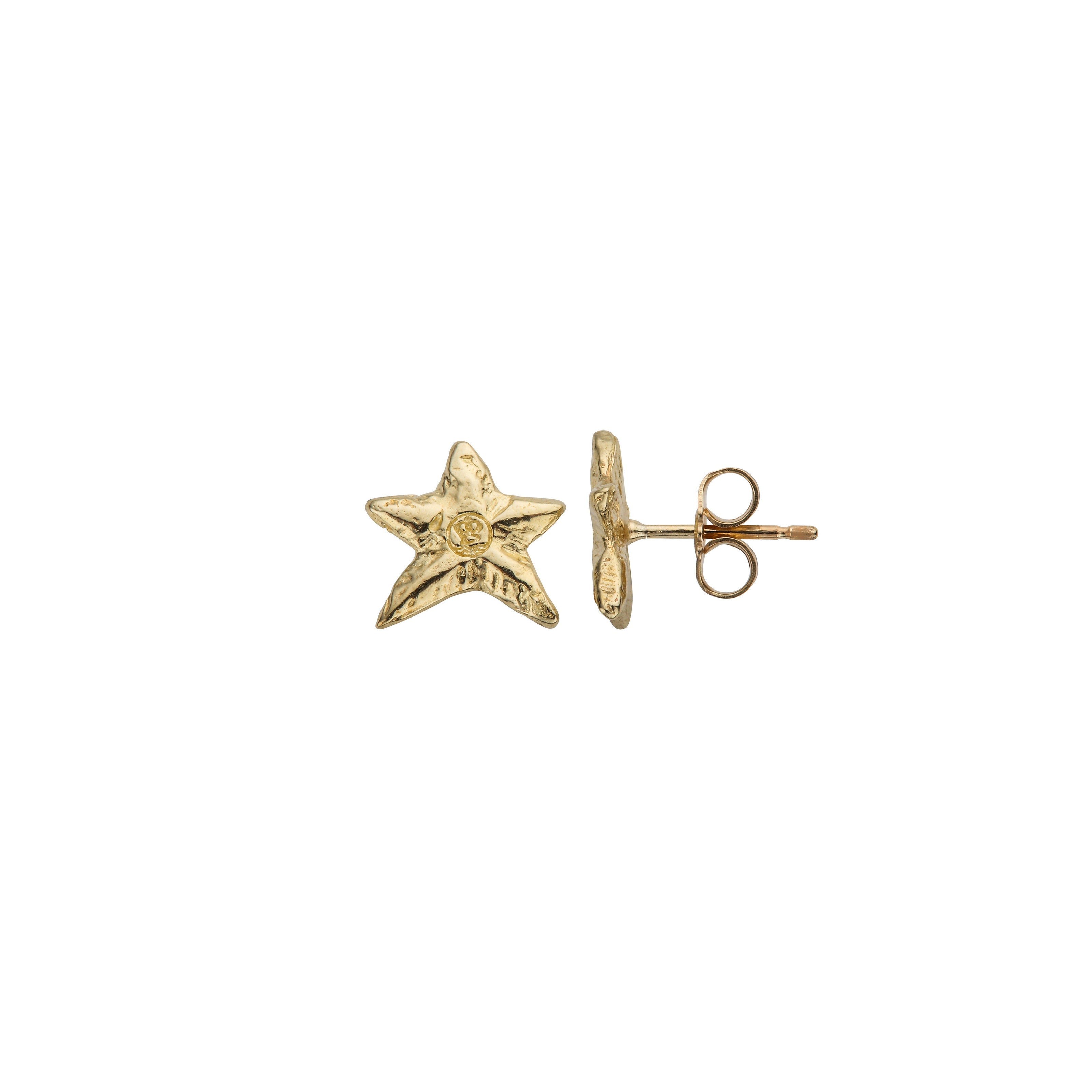 Gold Mini Star Stud Earrings