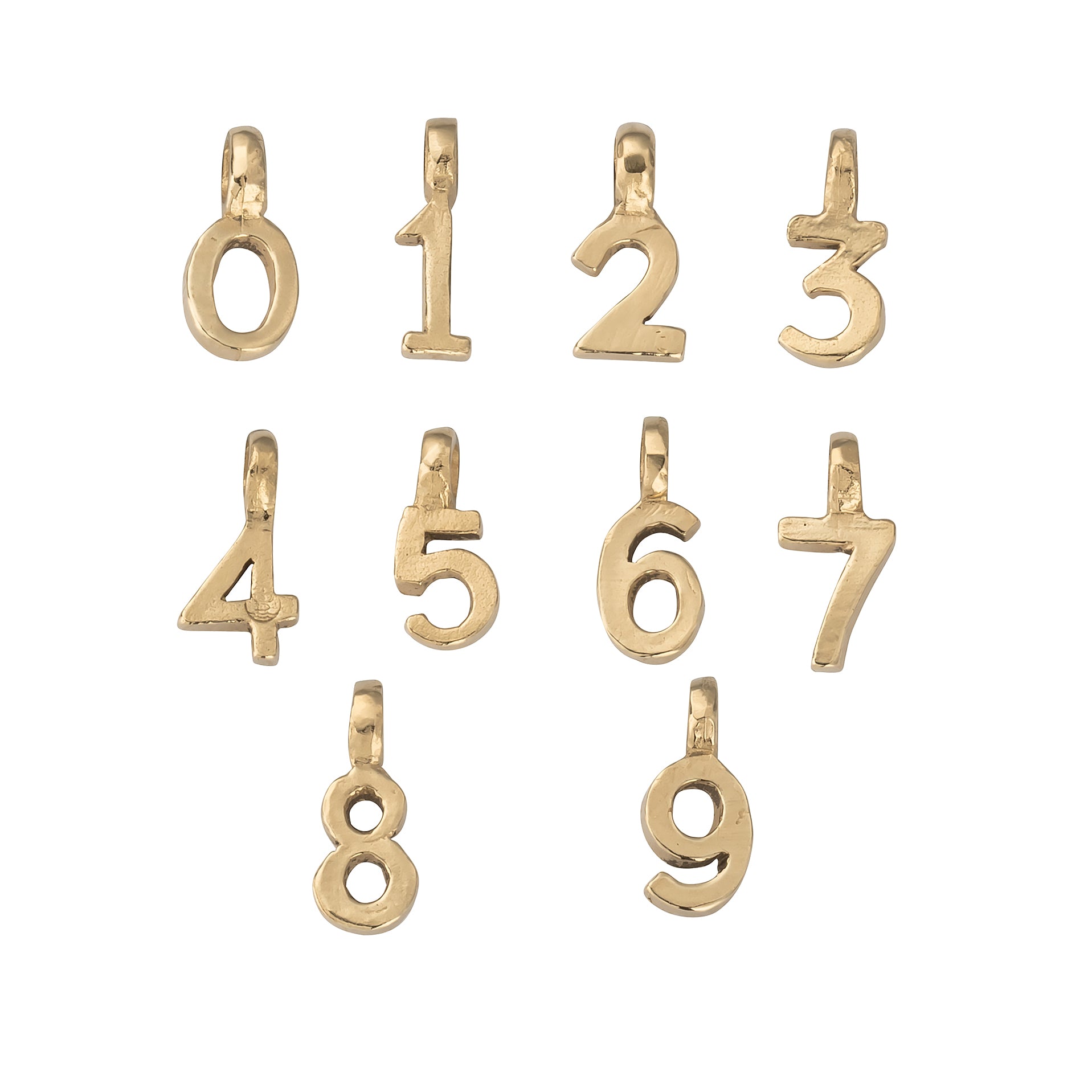 Gold Mini Alphabet Symbol