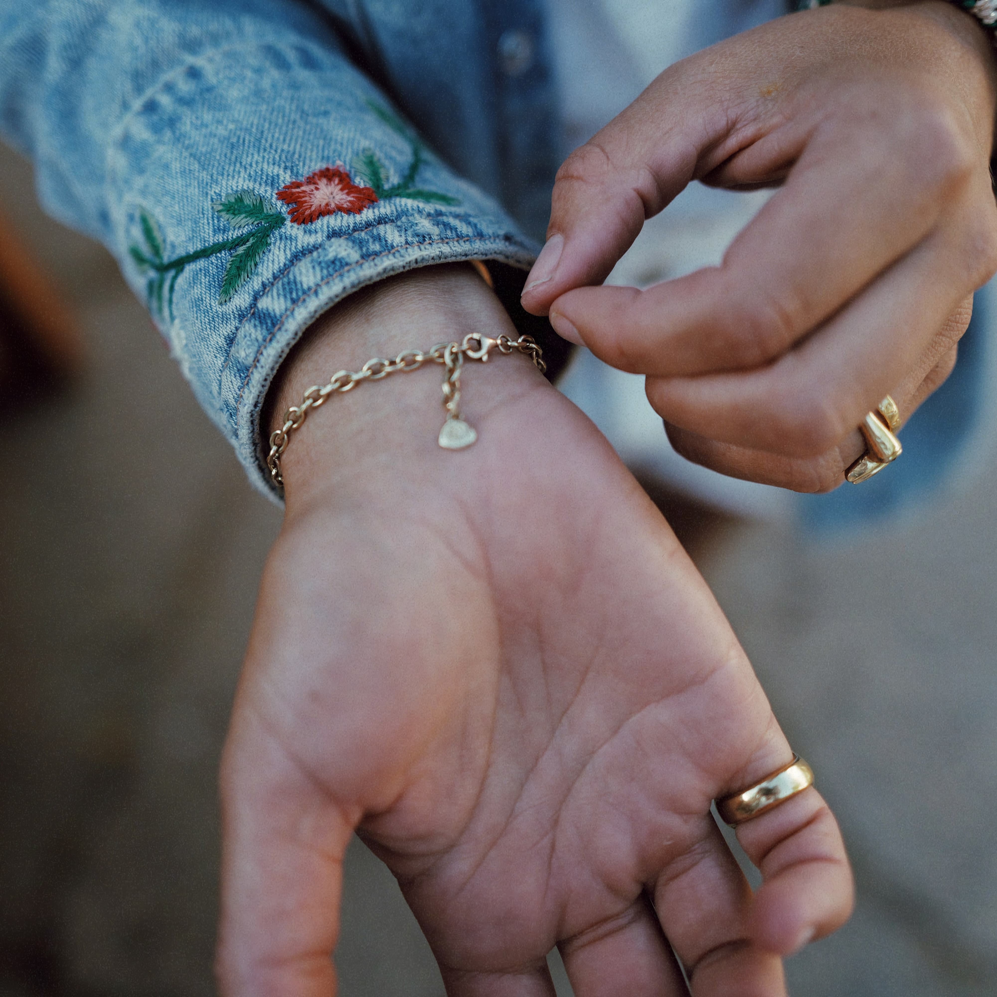 Gold Oxford Chain Bracelet – Daniella Draper