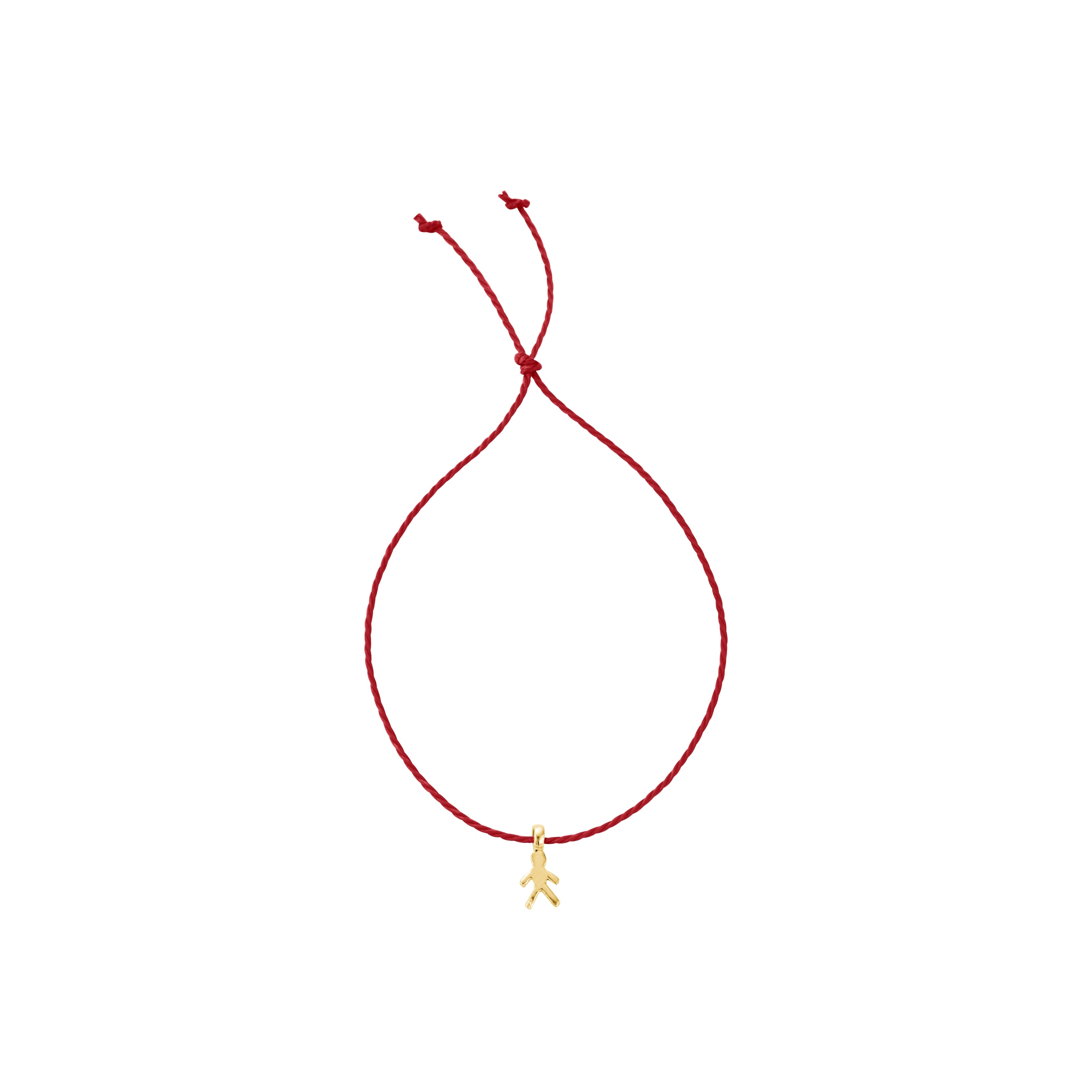 Gold Little Boy Cord Bracelet