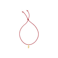 Gold Little Girl Cord Bracelet