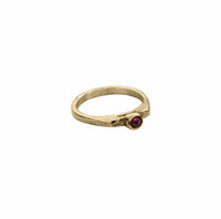 Gold Ruby Promise Ring