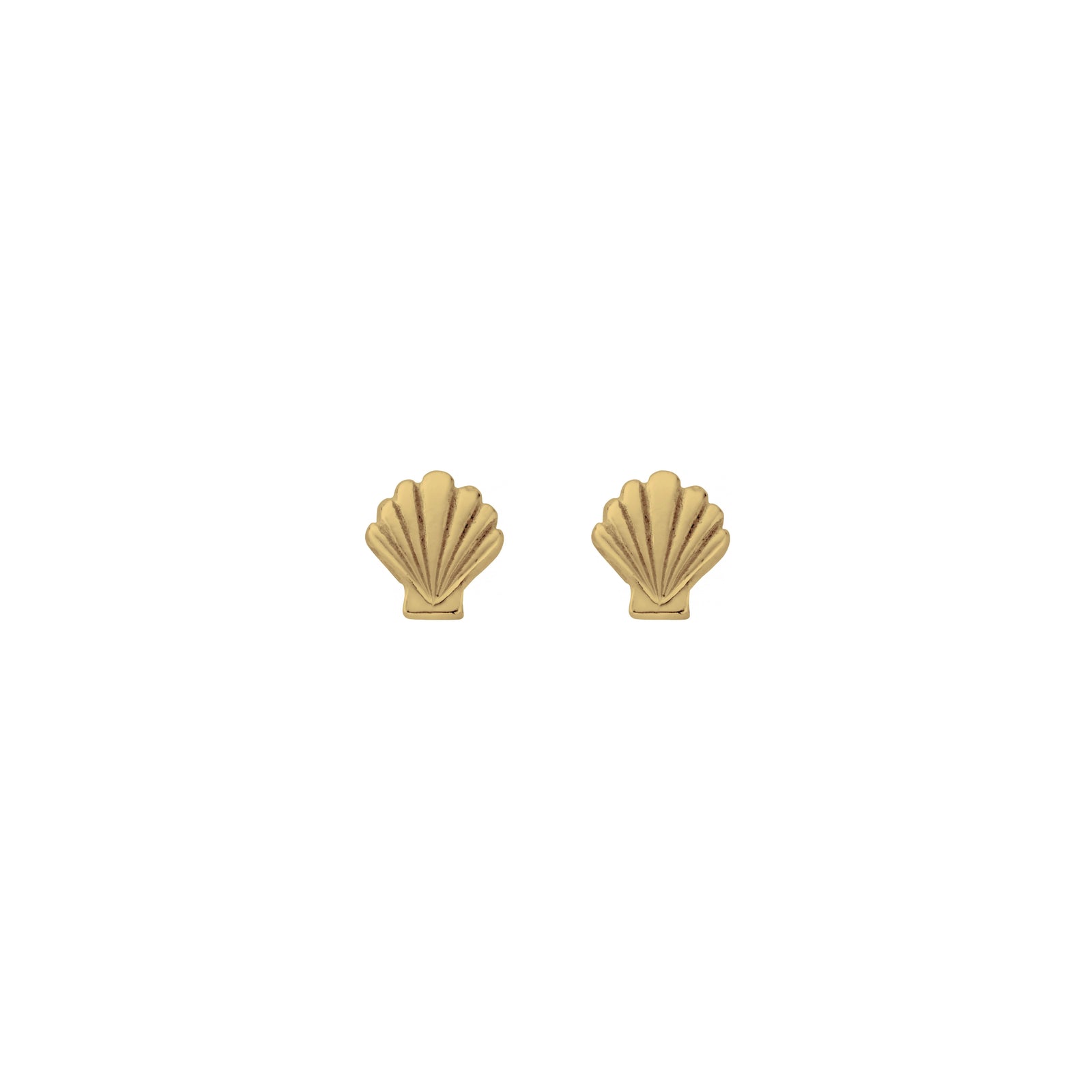 Gold Tiny Scallop Shell Ear Charm