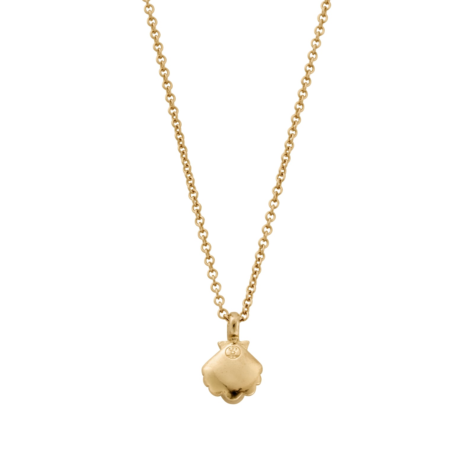 Gold Scallop Shell Necklace