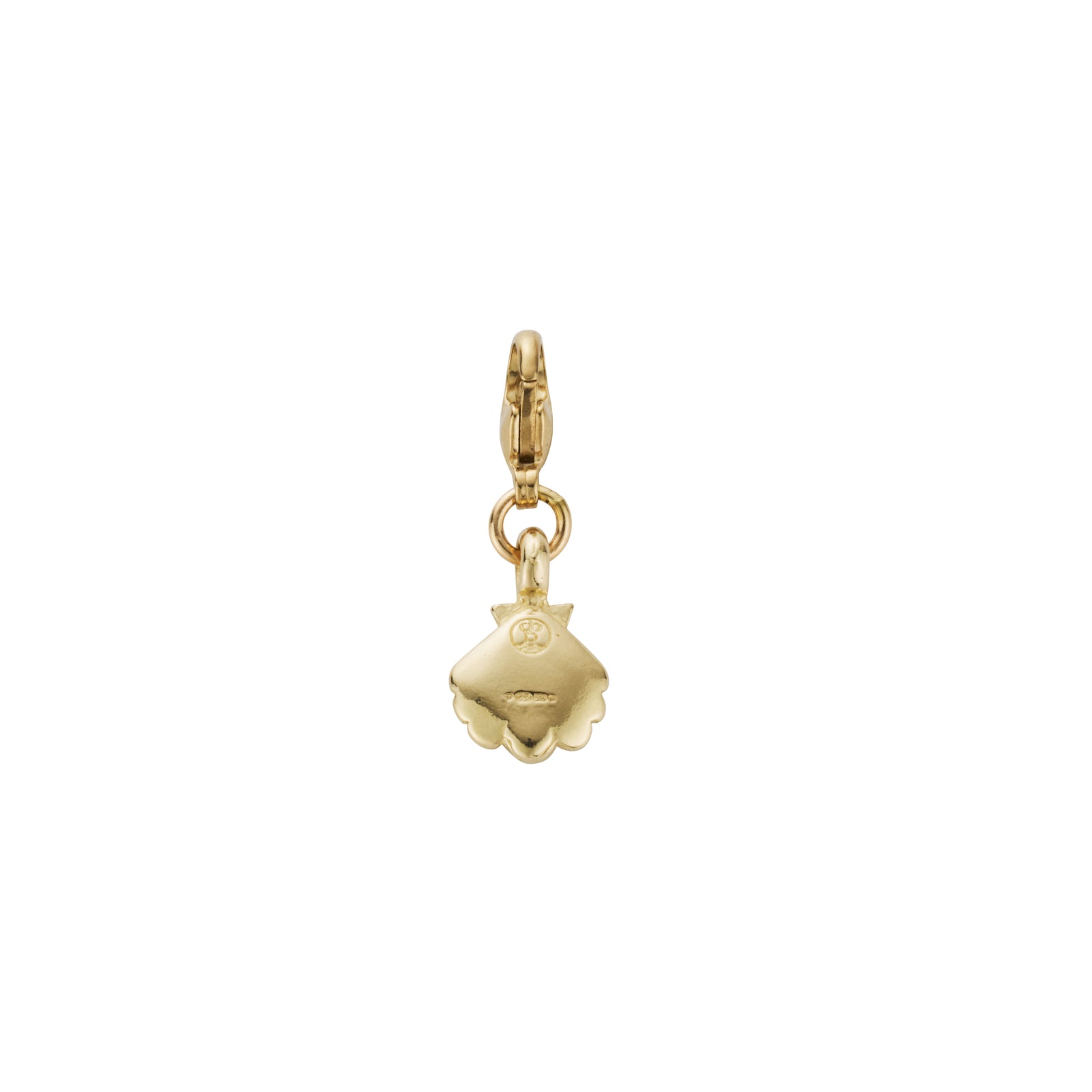 Gold Mini Scallop Shell Lobster Charm