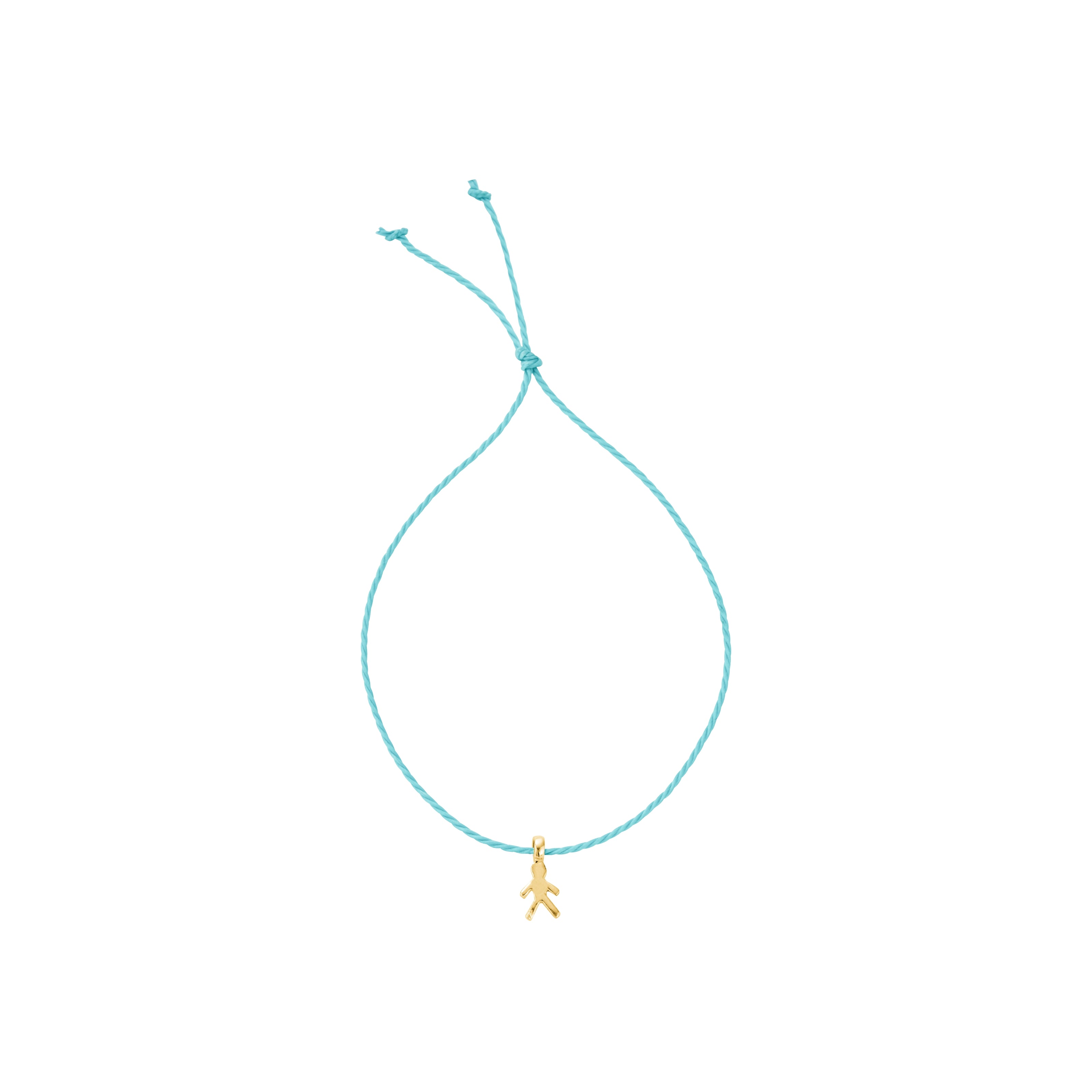 Gold Little Boy Cord Bracelet