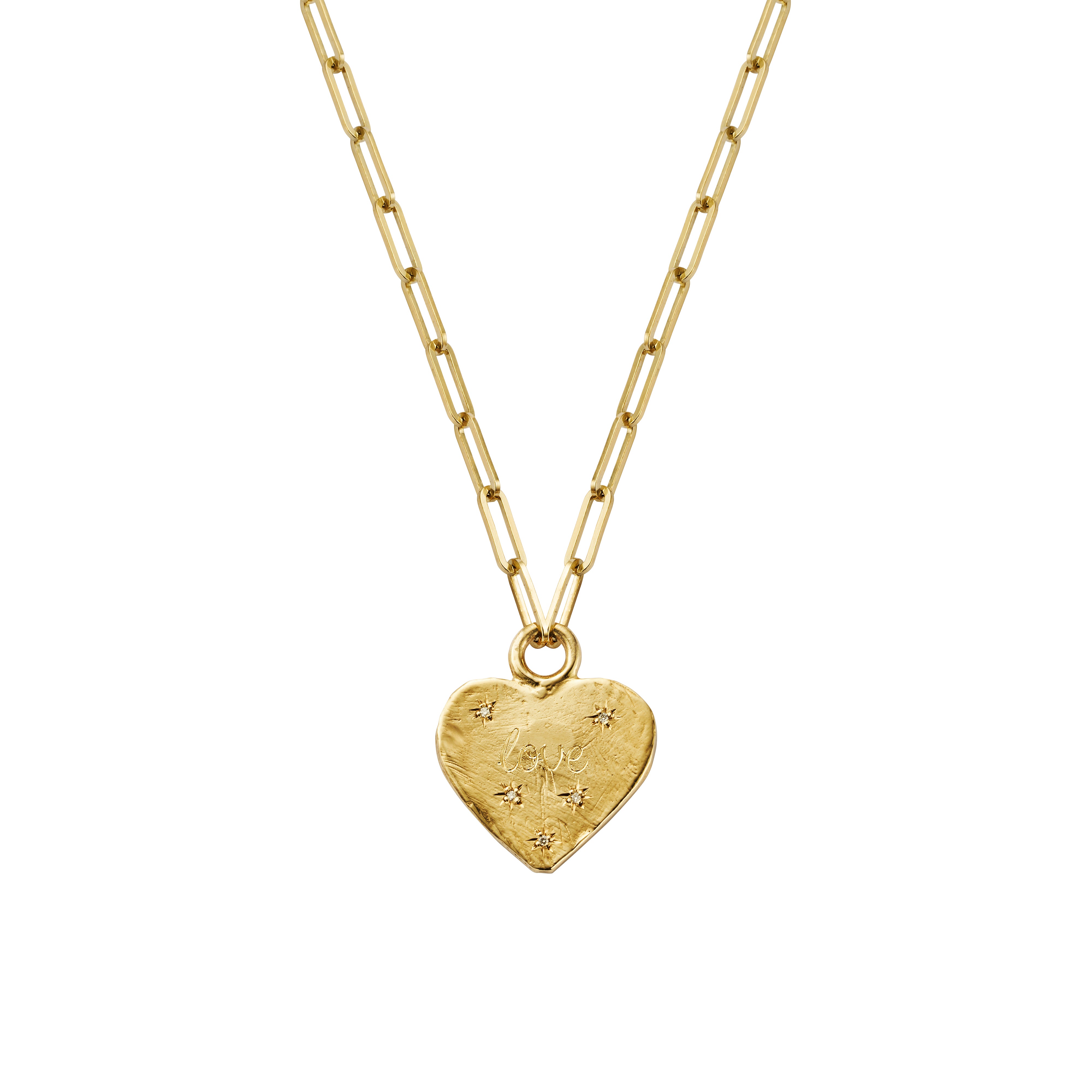 Gold 'Starry Night' Keeper's Heart Trace Chain Necklace – Daniella