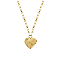 Gold 'Starry Night' Keeper's Heart Trace Chain Necklace