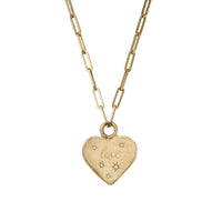 Gold 'Starry Night' Keeper's Heart Trace Chain Necklace
