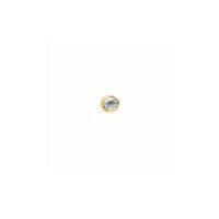 Gold Diamond 'Strength' Stud Earring