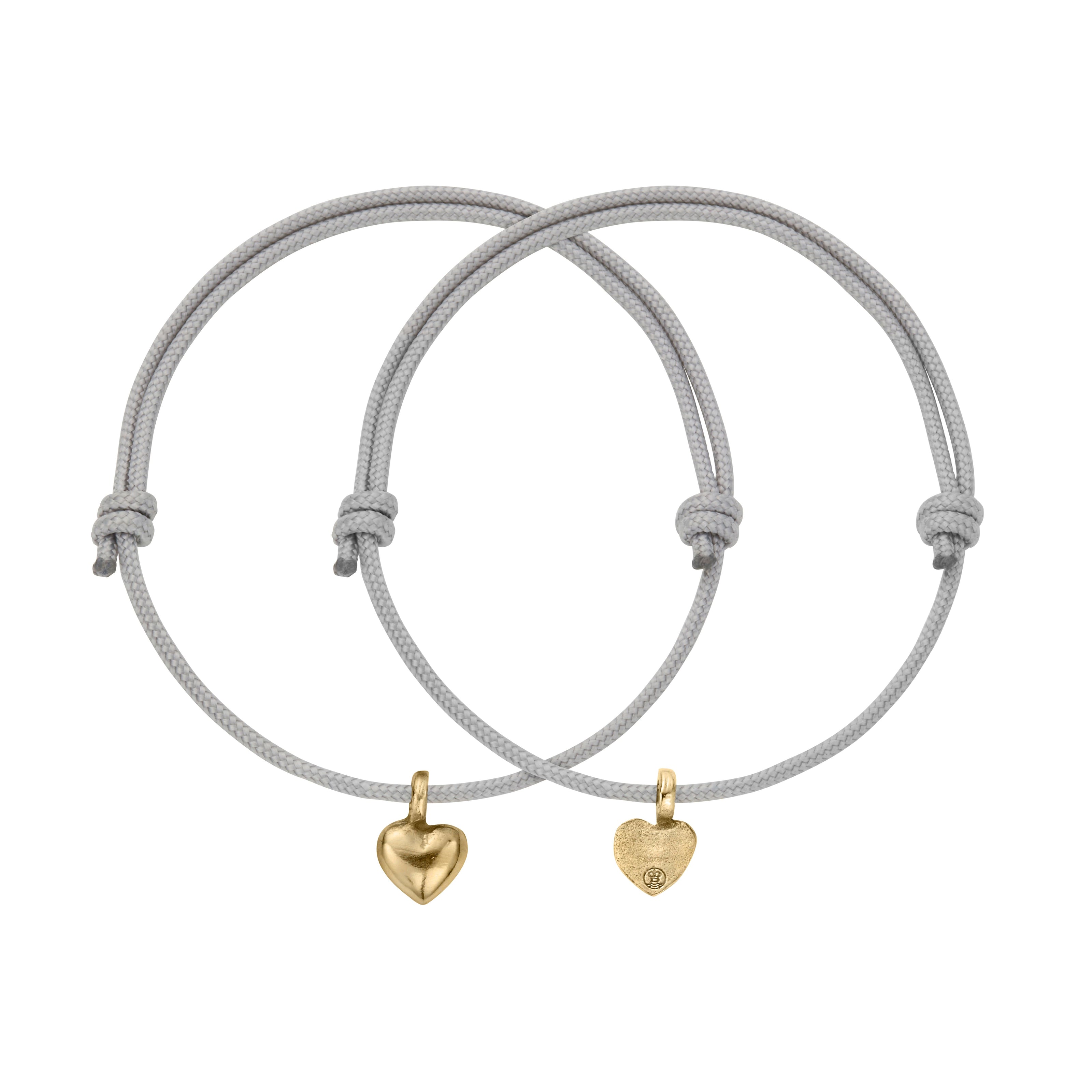 Gold Think of Me Heart Sailing Rope Bracelets