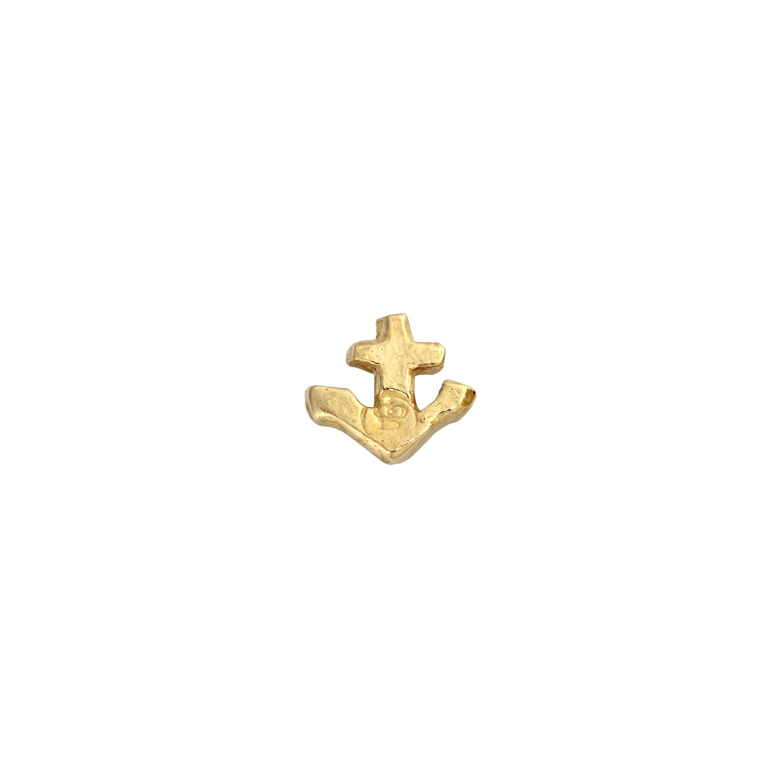 Gold Tiny Anchor Ear Charm