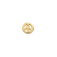 Gold Tiny Peace Ear Charm Set