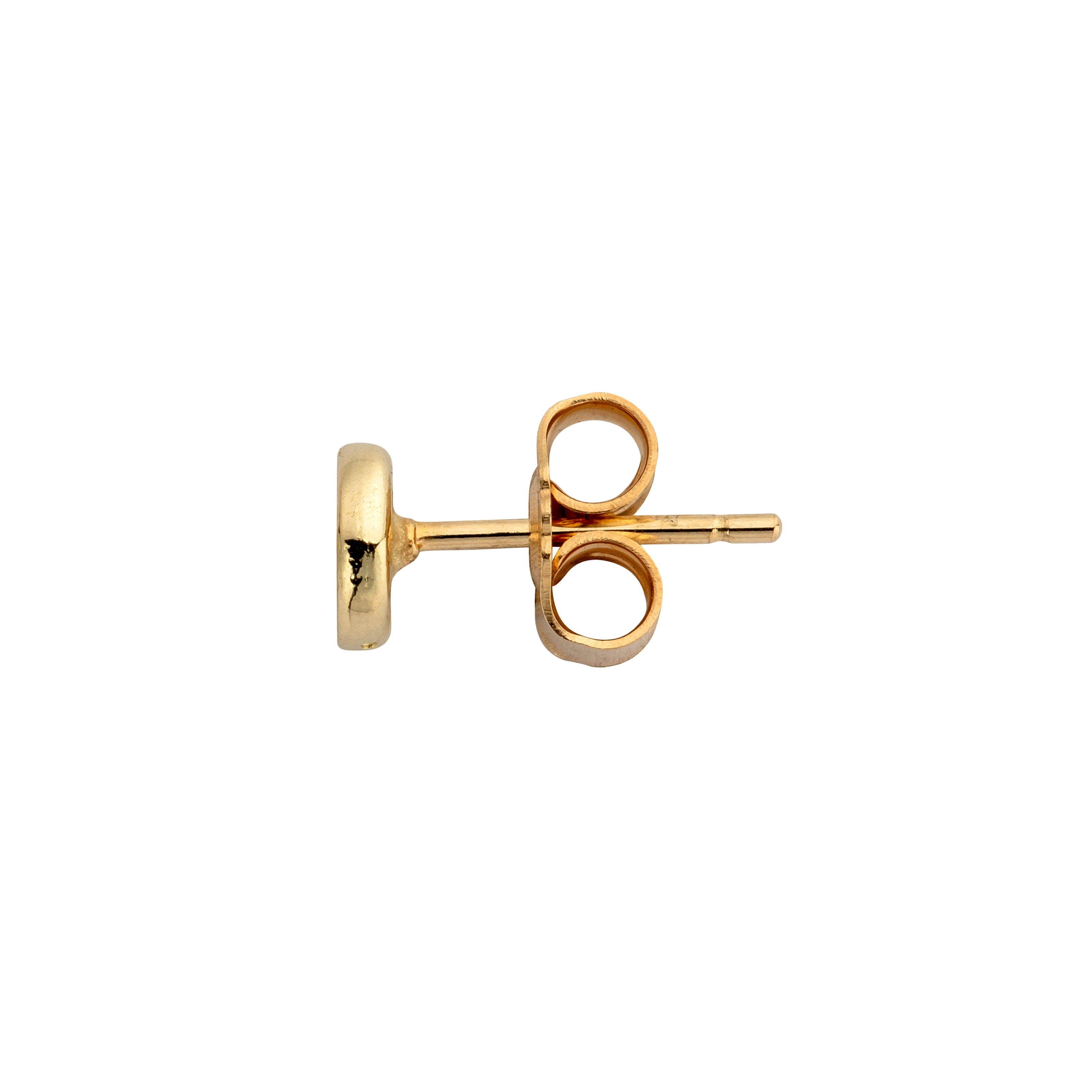 Gold Tiny Peace Single Ear Charm