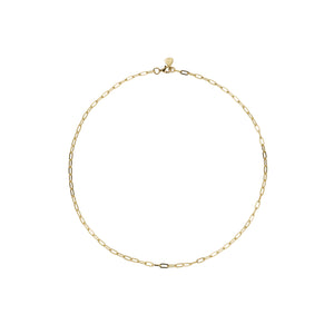 Gold Tiny Trace Chain Necklace