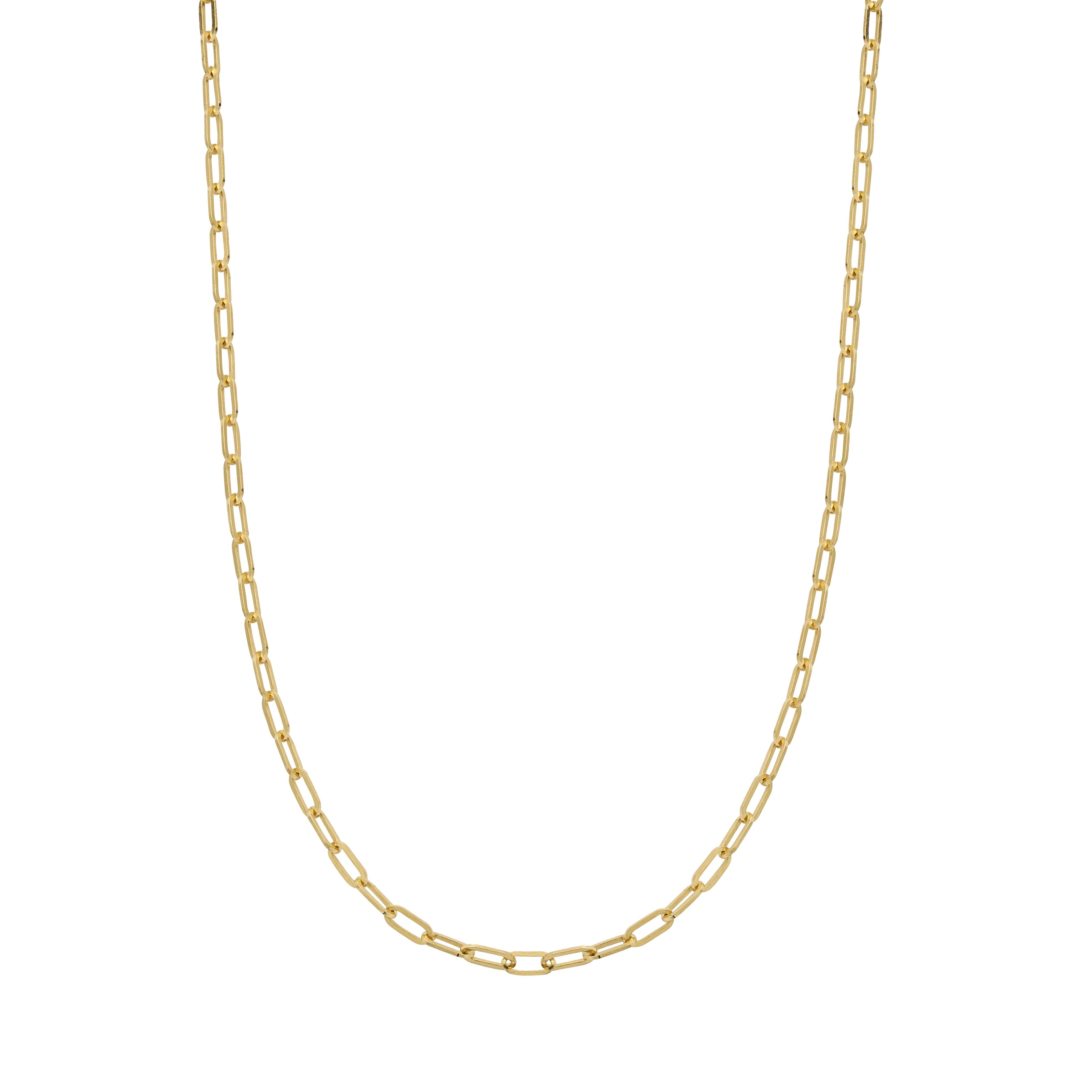 Gold Tiny Trace Chain Necklace