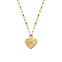 Gold Trio Diamond Midnight Keeper's Heart Trace Chain Necklace