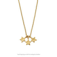 Gold Trio Guiding Star Necklace